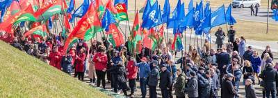 Акция Белорусской федерации альпинистов и Федерации профсоюзов Беларуси стартовала у Кургана Славы