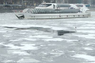 Сотрудники МЧС спасли женщину с дрейфующей льдины в Москве