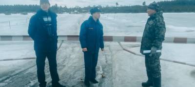 Ледовые переправы закрыли в двух районах Карелии