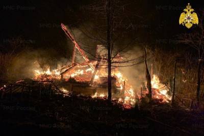 Жители Лягушкина вызвали пожарных, заметив горящий дачный домик