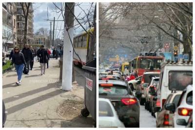 Ремонт дорог обернулся хаосом для Одессы, люди идут пешком: видео с места