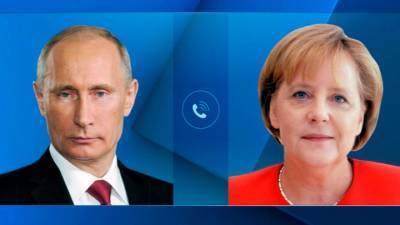Путин и Меркель обсудили Украину, Сирию, Ливию и ситуацию с Навальным