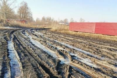 Жительница Мичуринского района пожаловались на состояние дороги в посёлке Зелёный Гай