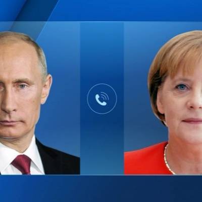 Владимир Путин обсудил с канцлером Германии Ангелой Меркель ситуацию в Донбассе