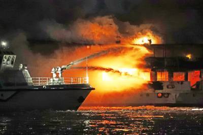 Пожар вспыхнул на российском судне в Охотском море
