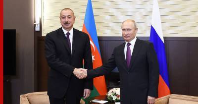 Путин и Алиев обсудили конфликт в Карабахе