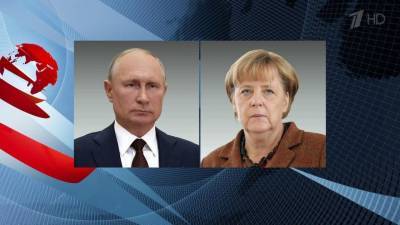Владимир Путин поговорил по телефону с канцлером Германии Ангелой Меркель о Донбассе