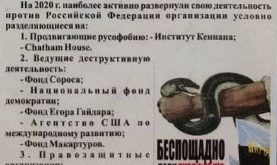 В Петербурге в отделе полиции обнаружили плакат с нацистским рисунком