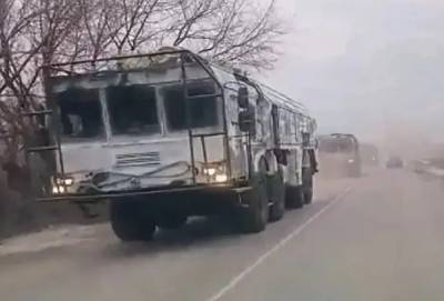 Россия перебросила к границе с Украиной ракетные комплексы "Искандер": видео