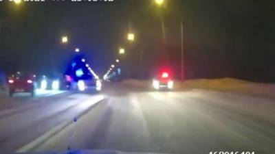 Появилось видео погони за пьяным водителем Lada в Кузбассе