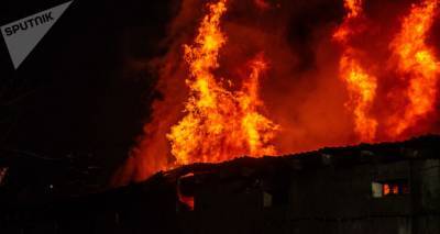 В Западной Грузии сожгли дом обвиняемого в убийстве двух братьев