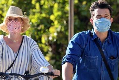 Кэти Перри и Орландо Блум на велопрогулке в Санта-Барбаре