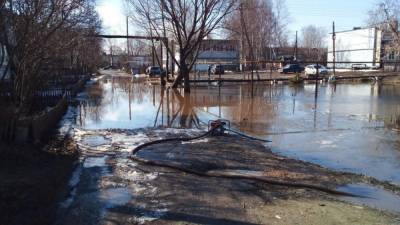 Территорию детского сада затопило в Красном селе Арзамасского района