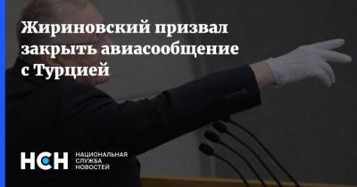Жириновский призвал закрыть авиасообщение с Турцией