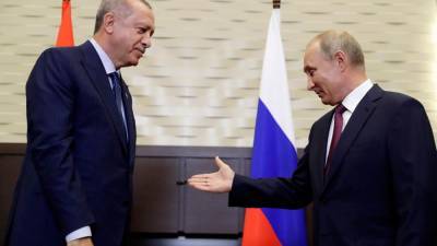 Путин созвонился с Эрдоганом за день до визита Зеленского в Турцию