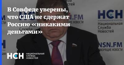 В Совфеде уверены, что США не сдержат Россию «никакими деньгами»