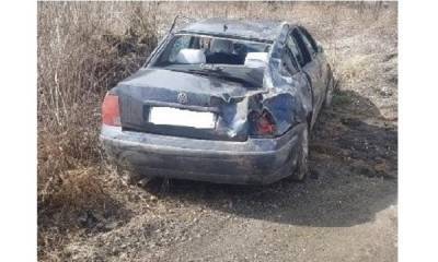 В Смоленской области перевернулся автомобиль