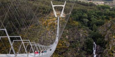 В Португалии, над рекой Пайва откроют самый длинный подвесной мост для пешеходов - фото и видео - ТЕЛЕГРАФ