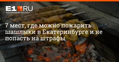 7 мест, где можно пожарить шашлыки в Екатеринбурге и не попасть на штрафы