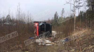 Задержан водитель улетевшего в кювет пассажирского автобуса под Хабаровском