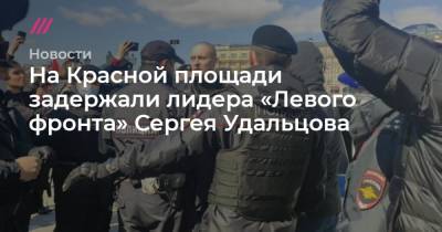На Красной площади задержали лидера «Левого фронта» Сергея Удальцова