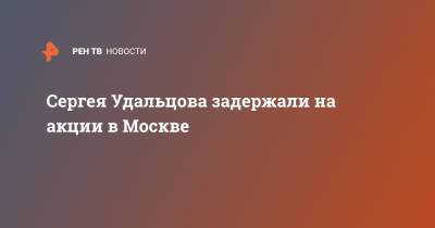 Сергея Удальцова задержали на акции в Москве