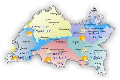 Дожди, грозы и сильный ветер ожидаются в Татарстане 2 мая