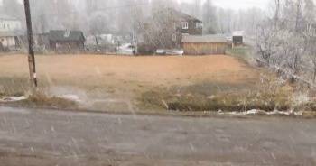 В Вологодской области начались майские снегопады