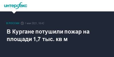 В Кургане потушили пожар на площади 1,7 тыс. кв м