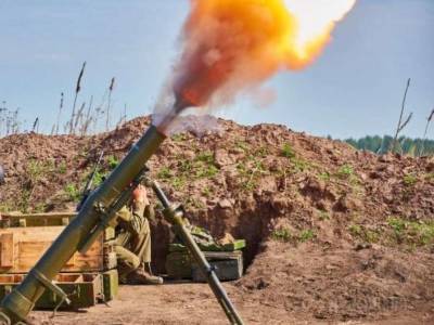 На Донбассе оккупанты обстреляли позиции ВСУ из крупнокалиберных минометов