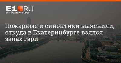 Пожарные и синоптики выяснили, откуда в Екатеринбурге взялся запах гари