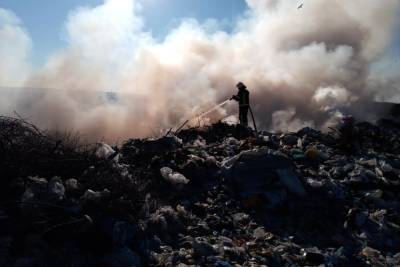 Тушат уже несколько часов: в Днепропетровской области загорелась свалка – фото