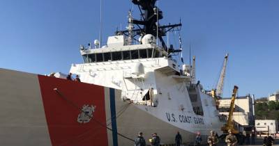 В порт Одессы зашел американский фрегат Hamilton, который накануне провоцировали корабли РФ