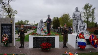 Жителей Скопина возмутил раскрашенный памятник на кладбище