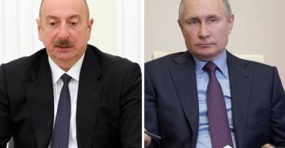 Путин и Алиев в телефонном разговоре поздравили друг друга с Днём Победы