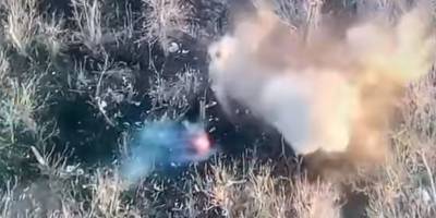 Сергей Притула показал видео, как на Донбассе с беспилотника ударили по боевикам на Донбассе - ТЕЛЕГРАФ