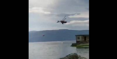 В Китае пожарный вертолет рухнул в озеро Эрхай – очевидцы сняли видео крушения - ТЕЛЕГРАФ