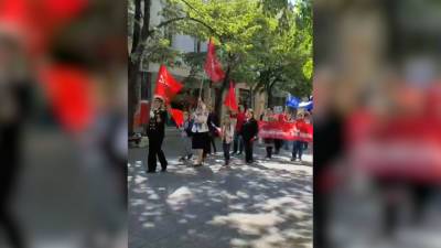 Видео из Сети. Русофилы Болгарии провели шествия "Бессмертного полка" в 10 городах