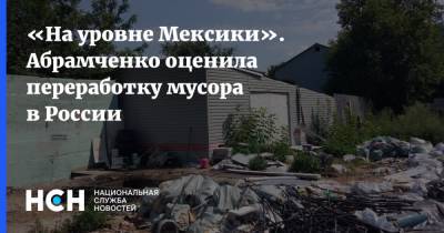 «На уровне Мексики». Абрамченко оценила переработку мусора в России