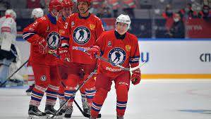 Команда Путина выиграла со счетом 13:9 в матче Ночной хоккейной лиги