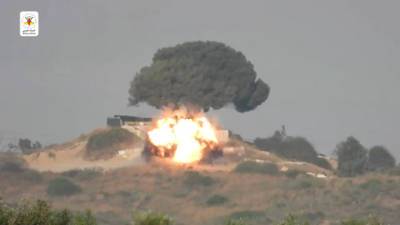 Видео: так террористы подорвали ракетой машину в Израиле