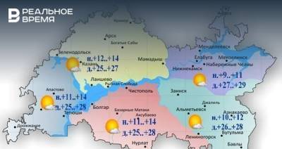 В Татарстане сегодня преимущественно без осадков и до +29 градусов