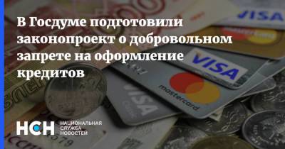 В Госдуме подготовили законопроект о добровольном запрете на оформление кредитов