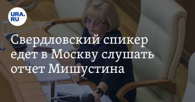 Свердловский спикер едет в Москву слушать отчет Мишустина