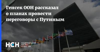 Генсек ООН рассказал о планах провести переговоры с Путиным