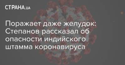 Поражает даже желудок: Степанов рассказал об опасности индийского штамма коронавируса