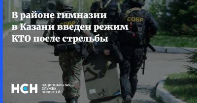 В районе гимназии в Казани введен режим КТО после стрельбы