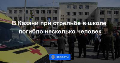 В Казани при стрельбе в школе погибло несколько человек