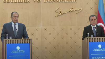 Совместная пресс-конференция Лаврова и главы МИД Азербайджана