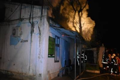 В Одессе при пожаре на кладбище погибла женщина